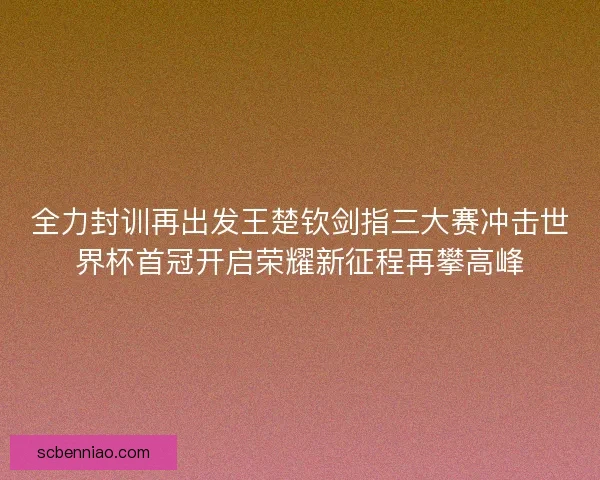 全力封训再出发王楚钦剑指三大赛冲击世界杯首冠开启荣耀新征程再攀高峰